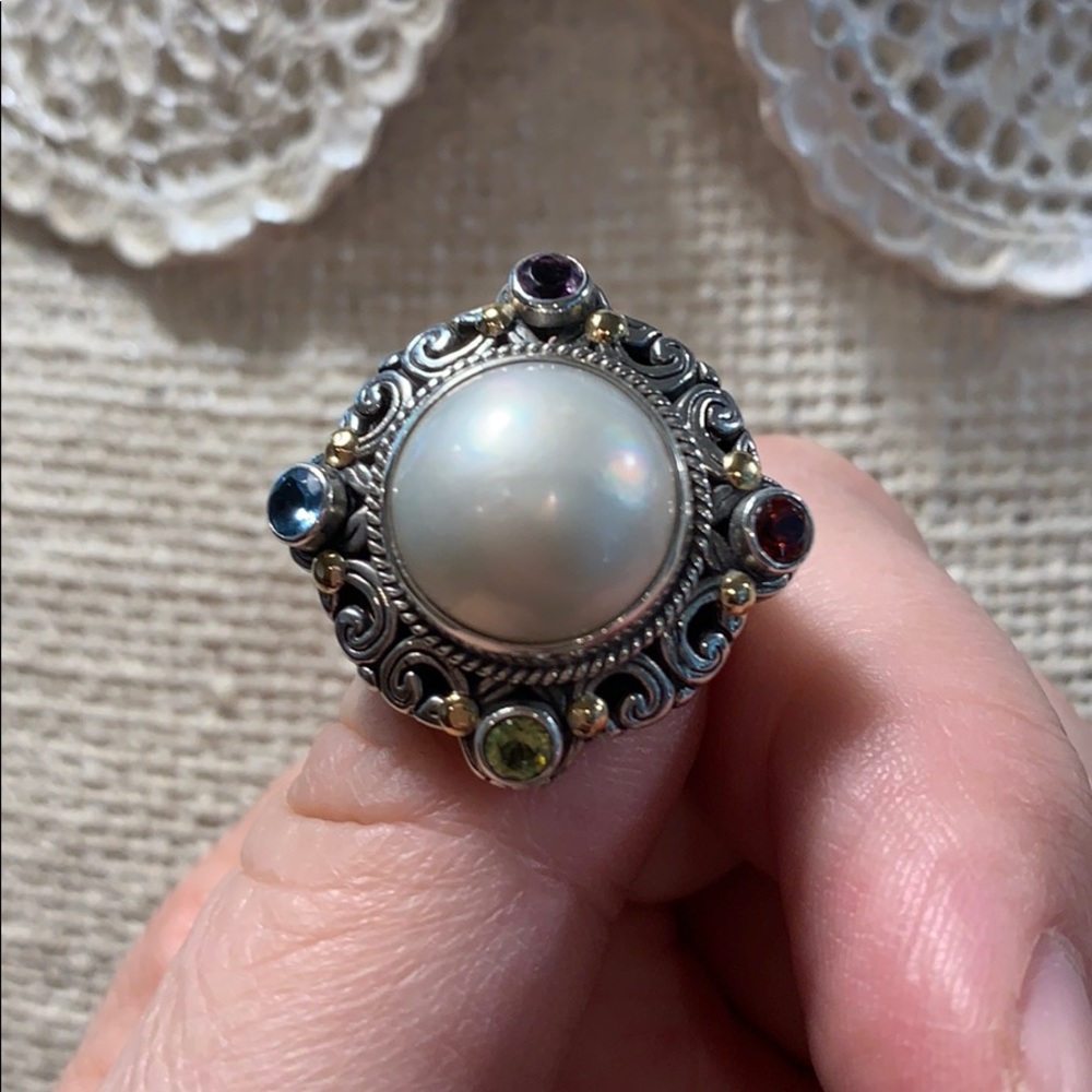 Robert Manse mabé pearl ring